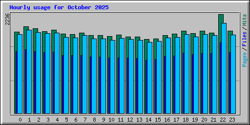 Hourly usage for October 2025